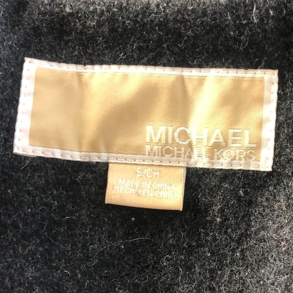 Michael Kors Dark Charcoal Gray Peacoat Jacket - Picture 2 of 7